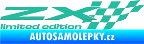 Samolepka ZX limited edition pravá tyrkysová