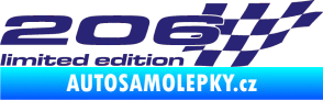 Samolepka 206 limited edition pravá střední modrá