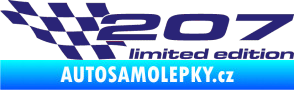 Samolepka 207 limited edition levá střední modrá