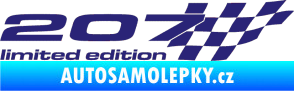 Samolepka 207 limited edition pravá střední modrá