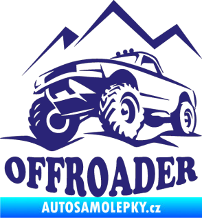 Samolepka 4x4 Offroader levá střední modrá