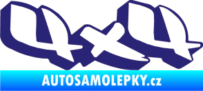 Samolepka 4x4 varianta 001 střední modrá