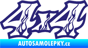 Samolepka 4x4 varianta 021 střední modrá