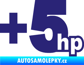 Samolepka + 5hp 003 střední modrá