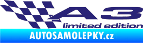 Samolepka A3 limited edition levá střední modrá