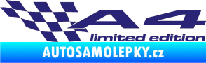 Samolepka A4 limited edition levá střední modrá
