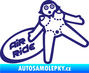 Samolepka Air ride jízda střední modrá