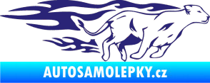 Samolepka Animal flames 084 pravá lvice střední modrá