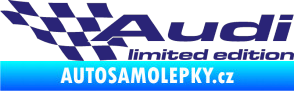 Samolepka Audi limited edition levá střední modrá