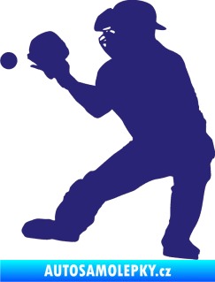 Samolepka Baseball 007 levá střední modrá