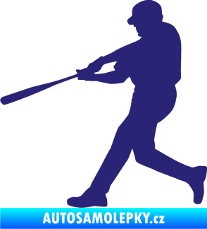 Samolepka Baseball 014 levá střední modrá