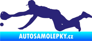 Samolepka Baseball 015 levá střední modrá
