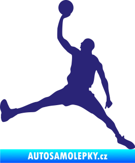 Samolepka Basketbal 016 levá střední modrá