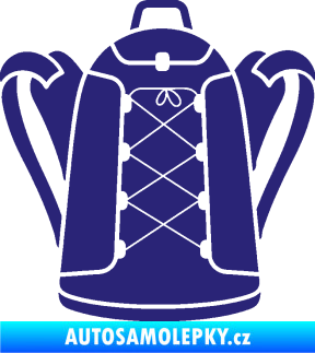 Samolepka Batoh 002 střední modrá