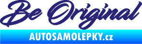 Samolepka Be Original nápis střední modrá
