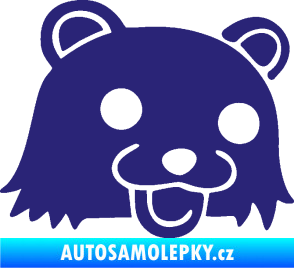 Samolepka Bear pravá střední modrá
