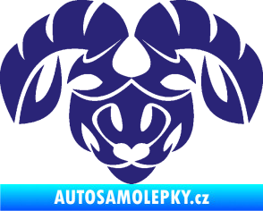 Samolepka Beran zvěrokruh 003  střední modrá