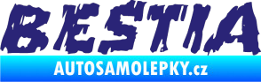 Samolepka Bestia střední modrá