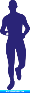 Samolepka Běžec 002 levá střední modrá