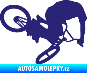 Samolepka Biker 001 pravá střední modrá