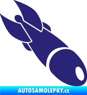 Samolepka Bomba 004 pravá střední modrá