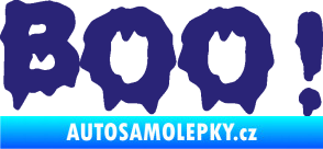 Samolepka Boo! střední modrá