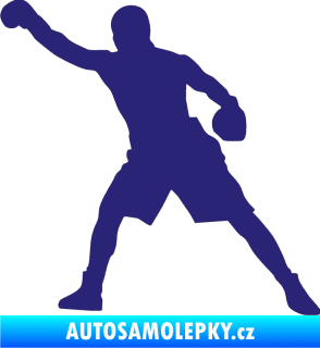 Samolepka Boxer 002 levá střední modrá