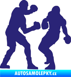 Samolepka Boxeři 001 pravá střední modrá