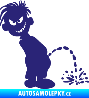 Samolepka Boy čůrá 007 pravá střední modrá