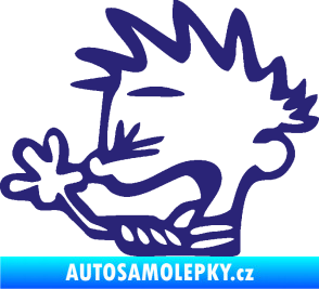 Samolepka Boy tůdle nůdle levá střední modrá