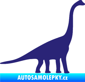 Samolepka Brachiosaurus 001 pravá střední modrá
