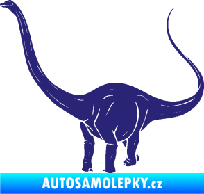 Samolepka Brachiosaurus 002 levá střední modrá