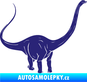Samolepka Brachiosaurus 002 pravá střední modrá