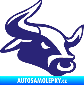 Samolepka Býk 001 pravá střední modrá