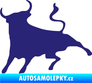 Samolepka Býk 002 levá střední modrá