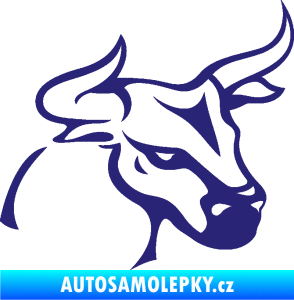 Samolepka Býk 005 pravá střední modrá