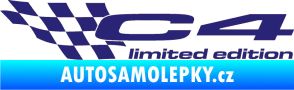 Samolepka C4 limited edition levá střední modrá