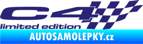 Samolepka C4 limited edition pravá střední modrá