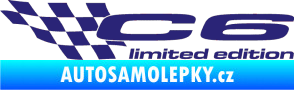 Samolepka C6 limited edition levá střední modrá