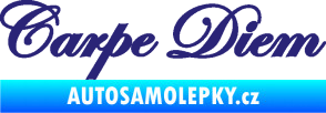 Samolepka Carpe diem nápis užívej dne střední modrá