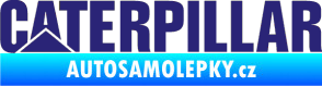 Samolepka Caterpillar - jedna barva střední modrá