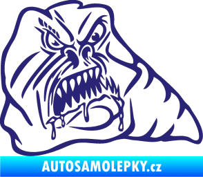 Samolepka Červ pravá střední modrá
