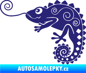 Samolepka Chameleon 004 levá střední modrá