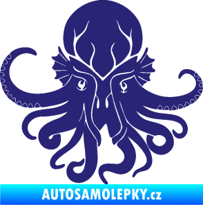 Samolepka Chobotnice 002 levá střední modrá