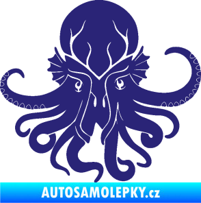 Samolepka Chobotnice 002 pravá střední modrá