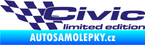 Samolepka Civic limited edition levá střední modrá