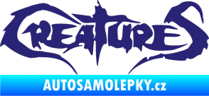 Samolepka Creatures střední modrá
