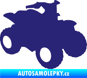 Samolepka Čtyřkolka 001 pravá střední modrá