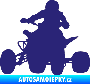 Samolepka Čtyřkolka 002 levá střední modrá
