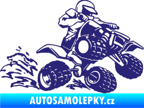 Samolepka Čtyřkolka 003 pravá střední modrá
